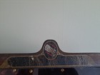 Antique French Style Wood   Glass Countertop Display Case  Velvet Interior  