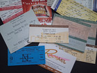 Lot Of 85  Ticket Stubs From Various Shows   Concerts 1998 - 2018