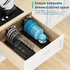 Small Dish Drying Rack Compact Dish Rack For Kitchen Counter Holder Plate Rack