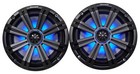 2 Kicker 8  White Marine Boat Kmtes8 Wakeboard Tower Speakers W  Led s amplifier