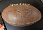 Vintage 1960s Ted Williams Brand Sear Leather Football Early Old