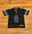 Jahmyr Gibbs  0 Detroit Lions Kids Jersey Youth Med Stitched Jersey Black