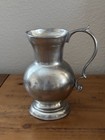 Vintage Estain 6    Pewter Pitcher   Handmade In Italy