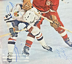 Stan Mikita   Bill Gadsby Signed 1966 Sports Illustrated Magazine Cover Page Psa