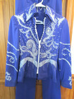 Womens Sm med Judy Wright Original Purple Showmanship Western Pleasure Outfit