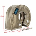 T4 Titanium Turbo Blanket Heat Shield Turbocharger Cover Wrap Natural Color