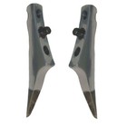 Nb9206a Pair Of Pole Gaffs For Buckingham Steel And Titanium Climber