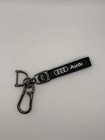 New - Audi Custom Car Keychain Key Ring Organizer Metal Leather Embroidered Gift