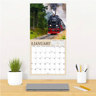 Trains Calendar 2026 - Deluxe 2026 Railroad Wall Calendar Bundle With Over 100 C