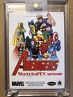 2011 Avengers Sketchafex Sketch Card Thanos Vs Loki