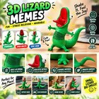 Wobble Lizard Figurine Meme Design Spring Green Lizard Toy For Bikes Office 2026