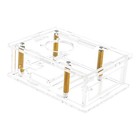 Acrylic Case For Raspberry Pi 5  Transparent Box  With Cooling Fan Heatsink