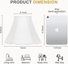 Scalloped Lamp Shades Set Of 2  White Lamp Shade With Petal Edge Braid