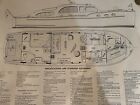 Vintage 1946 Chris-craft 40-ft  Double Cabin Enclosed Bridge Cruiser Blueprint