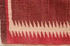 Antique Navajo Rug Sawtooth Open Field 21x18 Vtg Weaving Native American Textile