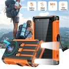 50000mah Solar Power Bank 22 5w Magnetic Wireless Charging Camping Powerbank Wit