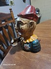 Cast Iron Humpty Dumpty Mechanical Coin Bank  Original Paint Fully Functional 