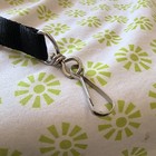 Black Solid Nylon Lanyard With Clear Plastic Id document Holder
