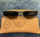 Vintage B  l Ray Ban Usa Outdoorsman Aviators 1 30  10 K Go Sunglasses