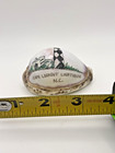 Cape Lookout Lighthouse n c  Souvenir Cowrie Carved Painted Sea Shell-3  Vtg