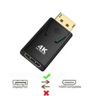 4k Display Port To Hdmi Male Female Adapter Converter Displayport Dp To Hdmi