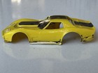 Aurora  afx Corvette    a    Production Ho Slot Car Body Only Yellow  as Shown 