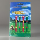 Caddyshack X Putt Buddies Bamboo Golf Tees - 50 Count - 2 3 4    Red green yellow