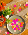 Pink Orange Paper Confetti Glitter Golden Scatter Table Decoration Surprise Craf