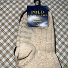 Polo Ralph Lauren 3-pair Infant Anti-skid Rubber Socks Size 2-4   Shoe Size 6-10