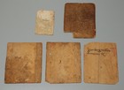 Real 5 Piece Tibet 19th Century Old Antique Buddhist Tsakli Tsaklis Thangka