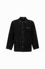 Leather Welding Jacket Black heavy Duty Safety Jacket heat And Flame Resistant