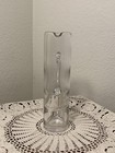 Hand Blown Glass Martini Cocktail Oj Pitcher W  Stir Stick Sleek Retro Bar Ware