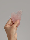 Mount Lai Rose Quartz Gua Sha Facial Massage Tool     Natural Stone     Open Box