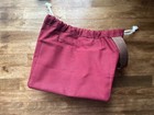 Canvas Knit Or Crochet Project Bag Burgundy