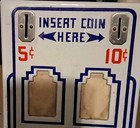 1960 s Vintage    Stamp Machine   Stamp Vending   No Key Or Key Hole  