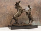 Bronze Horse Statue Sculpture Colt Animal Stallions Mare Figurine Milo Rearing