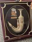 Yemeni Jambiya Vintage Silver Plated Khanjar Curved Dagger Knives  2  In Display