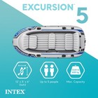 Intex Excursion 5 Person Inflatable Boat  Water Fishing River Raft Set W oars 