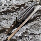 Sharp Black Stainless Steel Blade Tactical Survival Defense Folding Knife Tool