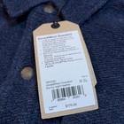 Prana Incrediwool Overshirt Mens Medium Blue Stormy Night Heather Shacket Nwt