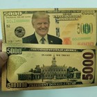100pc President Colorized  5000 Dollar Bill Gold Foil Banknote