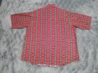 Plains Western Wear Men s Aztec  Red Button-down Show Shirt Xl Short Sleeve