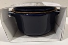 Staub Mini Ceramic La Cocotte Dark Blue 0 2l 0 25qt 10cm 4 0  Ramekin