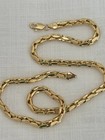 21 1 2 Inch Necklace Yellow Gold Chain Link Marked Italy 750  please Read Descr 