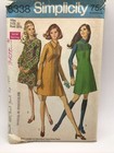 Vintage Simplicity Sewing Pattern 8338 A Line Dress Size 10 Miss Year 1969 