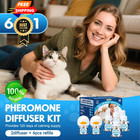 Cat Calming Pheromones Diffuser  6-in-1 Kit Appeasing 6in1  Blue 