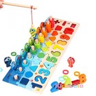 Montessori Wooden Math Toys For Toddlers  Puzzles   Fishing Fun For Learning