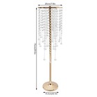 10pcs Crystal Table Centerpieces Gold Flower Stand Wedding Party Rack Decor