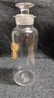 1889 Apothecary Antim  Ox alb  Antique Pharmacy Medicine Bottle Wtc Gold Odd