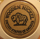 Vintage Canton Coin Exchange Canton  Il Wooden Nickel -  1 Token Illinois